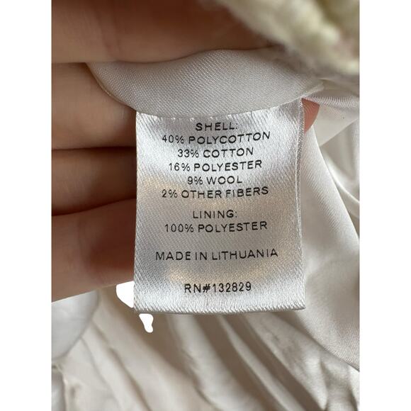 ASSIGNMENT Bridgette Mini Dress Wool Houndstooth Statement Tweed Regal Classy S - Picture 7 of 10